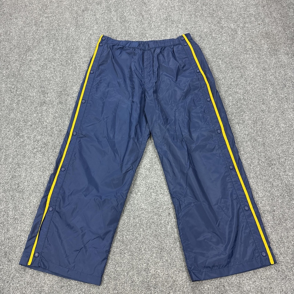 Vintage Polo Jeans Co Ralph Lauren Track Pants Mens XL Blue Side Snap Tear Away‎